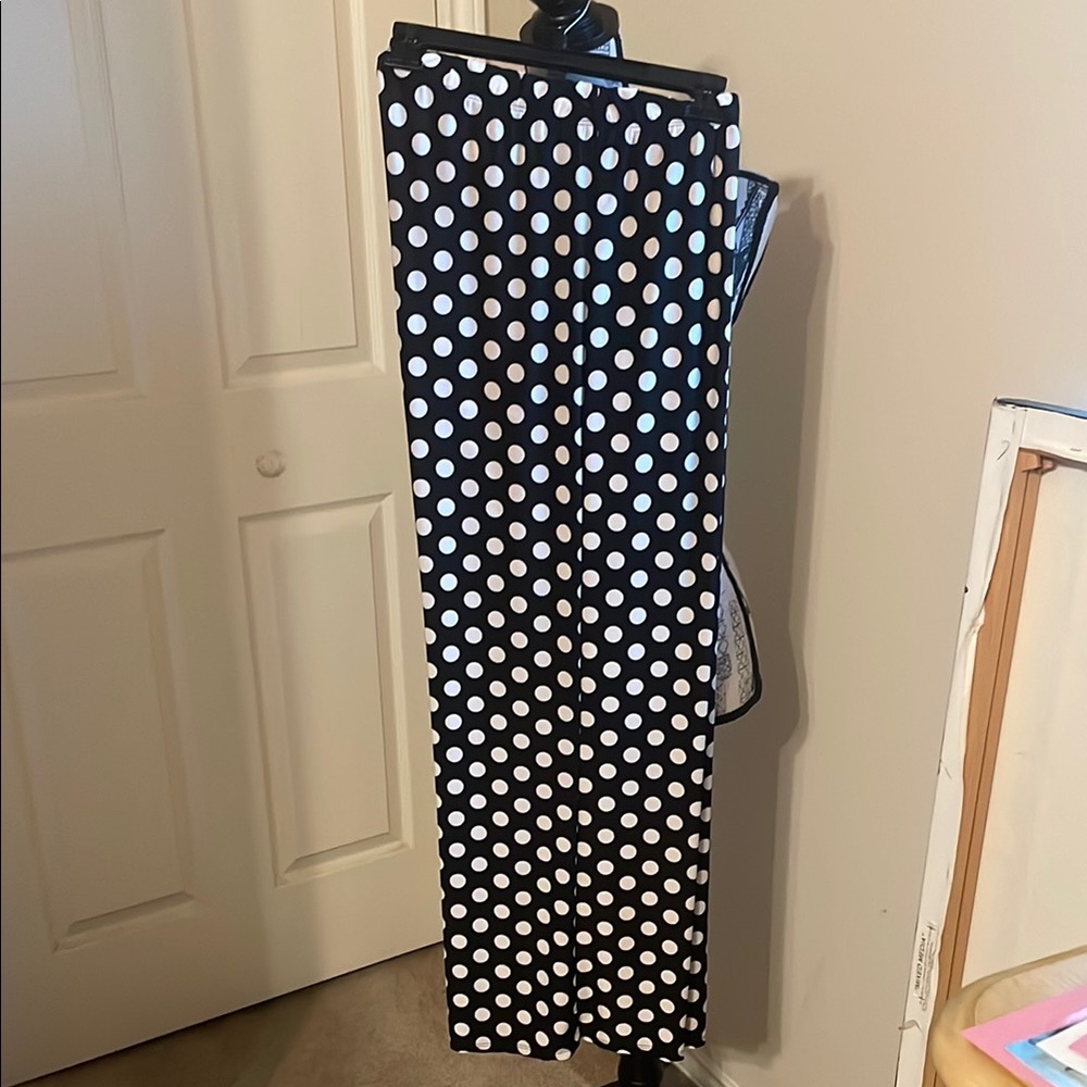 Karen-T Design Black and White Polka Dot Pants